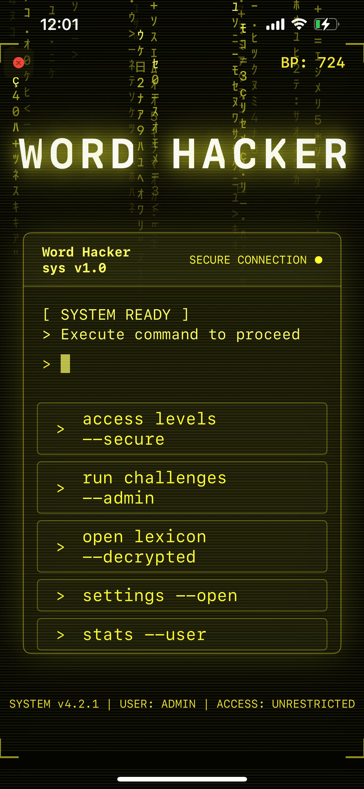 Word Hacker Screenshot 2